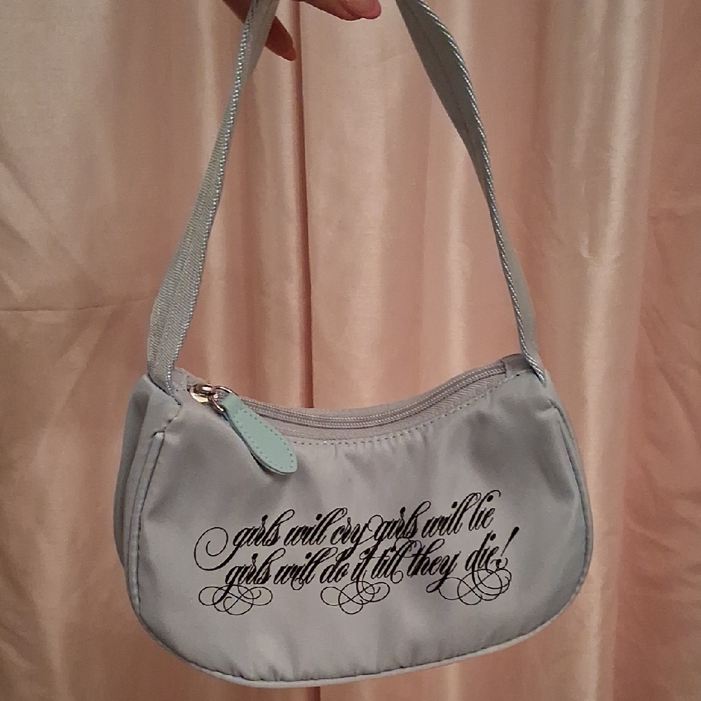Sabrina Carpenter Tour Baby Blue Lyrics Shoulder Merch Bag